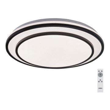 Rabalux - Светодиодный потолочный светильник с регулированием яркости LED/40W/230V 3000-6500K черный + дистанционное управление