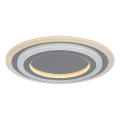 Rabalux - Светодиодный потолочный светильник с регулированием яркости LED/56W/230V 3000/4000/6000K матовый хром + дистанционное управление