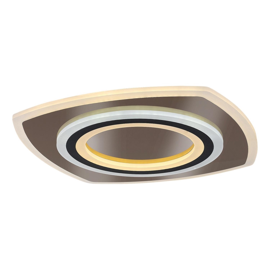 Rabalux - Светодиодный потолочный светильник с регулированием яркости LED/60W/230V 3000/4000/6000K матовый хром/черный + дистанционное управление