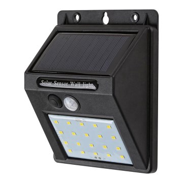 Rabalux - Светодиодный солнечный настенный светильник с датчиком IP44 1200 мАч
