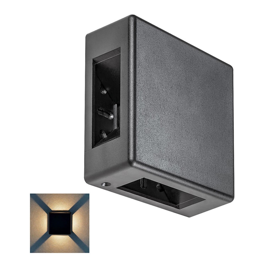 Rabalux - Светодиодный уличный настенный светильник LED/6W/230V IP54 черный