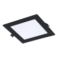Rabalux - Светодиодный встроенный светильник LED/12W/230V 17x17 см черный