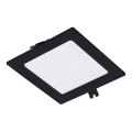 Rabalux - Светодиодный встроенный светильник LED/6W/230V 12x12 см черный