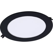 Rabalux - Светодиодный встроенный светильник LED/18W/230V диаметр 22 см черный