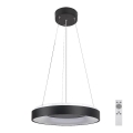 Rabalux - Світильник LED з регулюванням яскравості на тросі LED/38W/230V 3000-6500K чорний + дистанційне керування