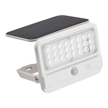 Rabalux - Світильник на сонячній батареї з LED і сенсором LED/7W/3,7V IP54 білий 3000 мАг