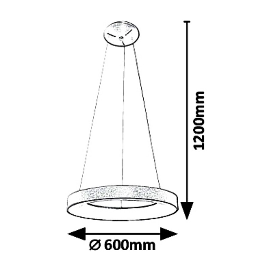 Rabalux - Світлодіодна підвісна люстра CARMELLA LED/50W/230V