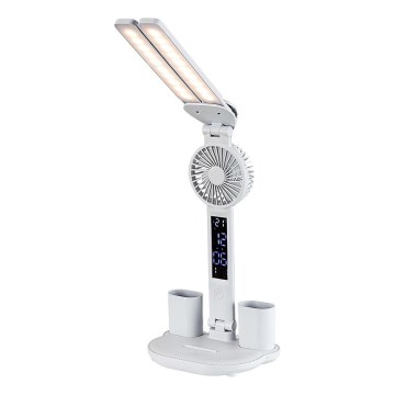 Rabalux - Світлодіодна регульована настільна лампа з вентилятором LED/7W/5V 3000/4000/6500K