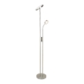 Rabalux - Світлодіодна регульована торшерна лампа LED/18,5W/230V + LED/4,5W матовий хром