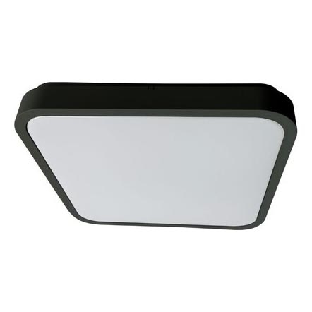 Rabalux - Світлодіодний стельовий світильник для ванної кімнати LED/24W/230V 3000/4000/6000K IP44 29x29 cm чорний