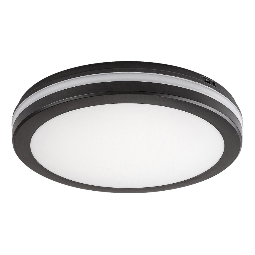 Rabalux - Світлодіодний стельовий світильник для ванної кімнати LED/28W/230V 3000/4000/6500K IP54 чорний