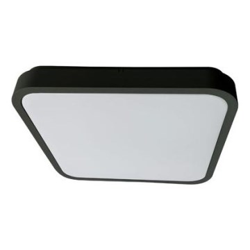 Rabalux - Світлодіодний стельовий світильник для ванної кімнати LED/36W/230V 3000/4000/6000K IP44 42x42 cm чорний
