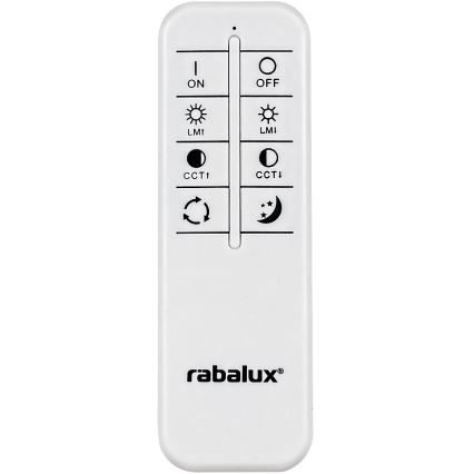 Rabalux - Світлодіодний стельовий світильник з регулюванням яскравості LED/36W/230V 3000-6000K + пульт дистанційного керування