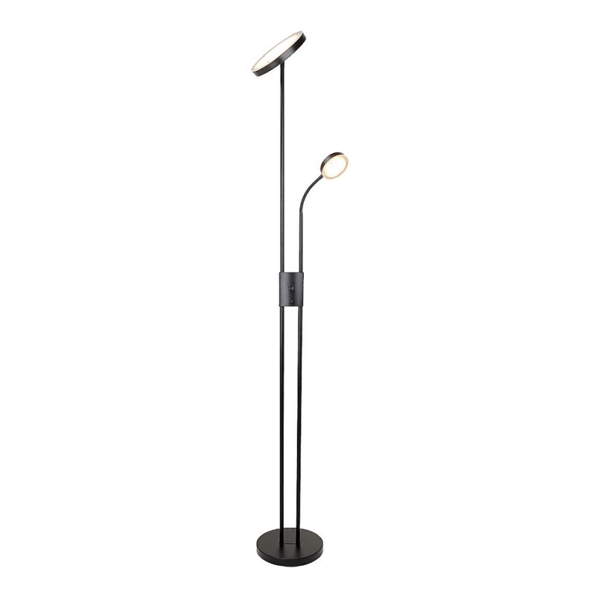 Rabalux - Світлодіодний торшер з регулюванням яскравості LED/18,5W/230V + LED/4,5W чорний