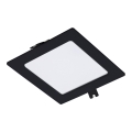 Rabalux - Світлодіодний вбудований світильник LED/6W/230V 12x12 см чорний