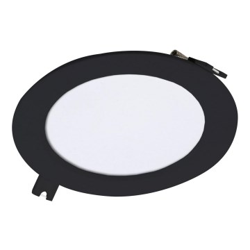 Rabalux - Світлодіодний вбудований світильник LED/6W/230V 3000K діаметр 12 см чорний