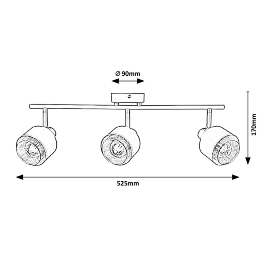 Rabalux - Точечный светильник 3xE14/40W/230V