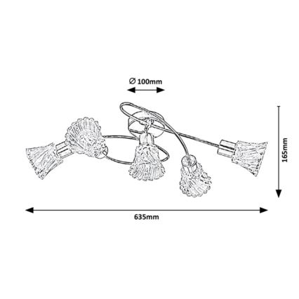 Rabalux - Точечный светильник 5xE14/40W/230V