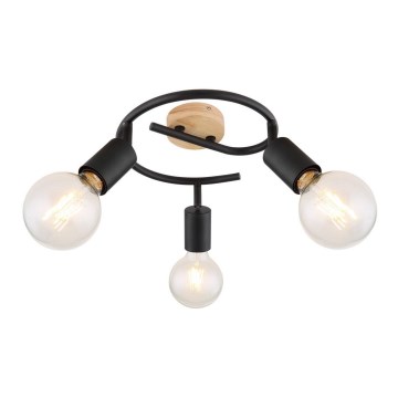 Rabalux - Точковий світильник 3xE27/40W/230V каучук