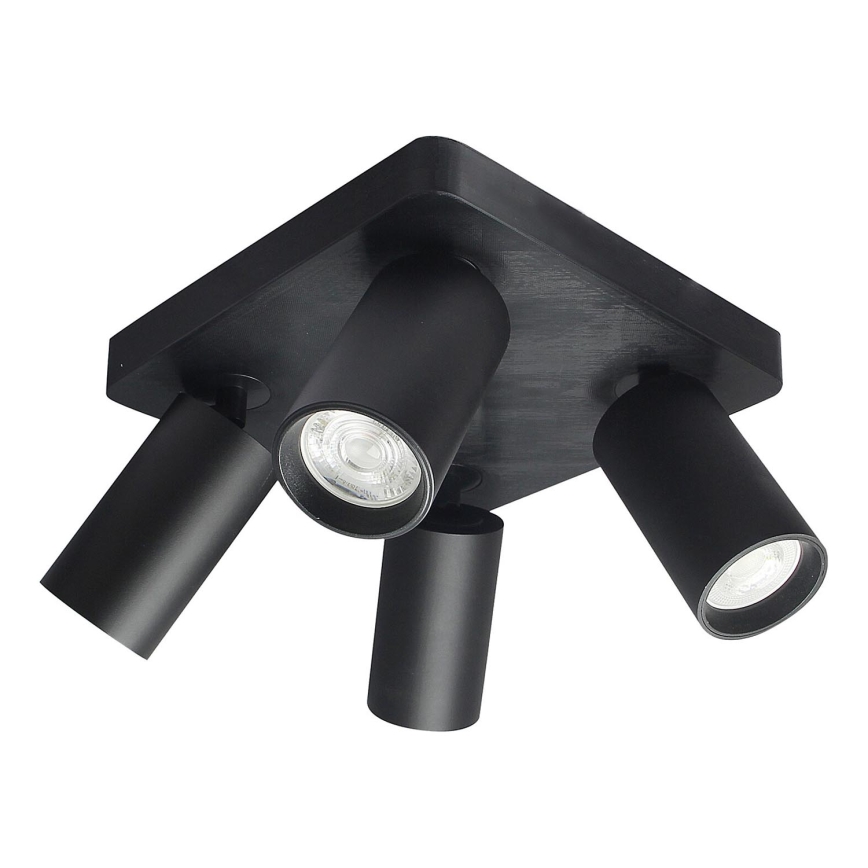 Rabalux - Точковий світильник 4xGU10/7W/230V чорний