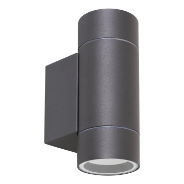 Rabalux - Уличный настенный светильник 2xGU10/10W/230V IP54 серый