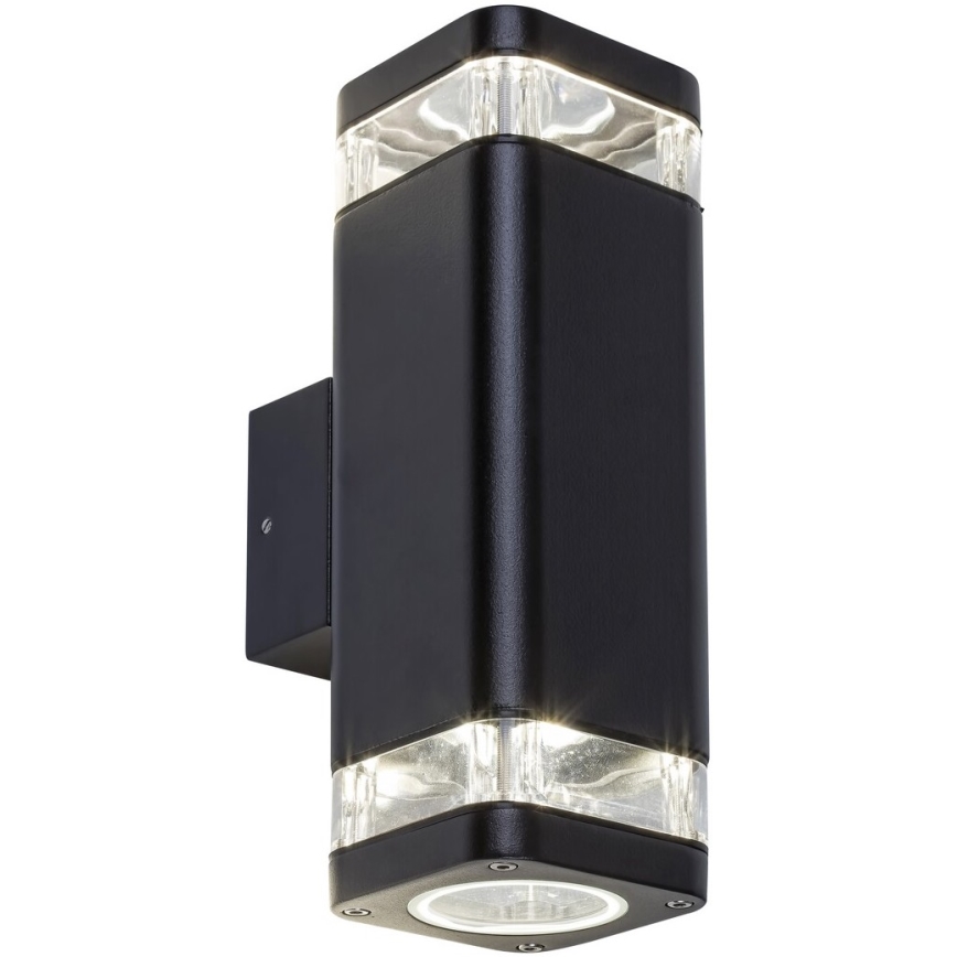 Rabalux - Уличный настенный светильник 2xGU10/25W/230V IP44 черный
