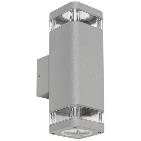 Rabalux - Уличный настенный светильник 2xGU10/25W/230V IP44 серый