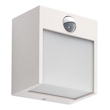 Rabalux - Уличный светодиодный настенный светильник с датчиком LED/12W/230V белый IP44