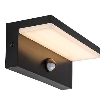 Rabalux - Уличный светодиодный настенный светильник с датчиком LED/9W/230V 2700/4000/6500K IP54 черный