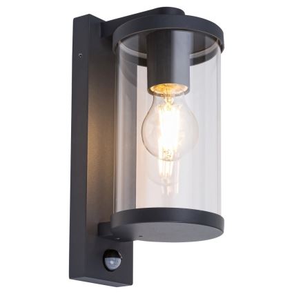 Rabalux - Вуличний настінний світильник з датчиком 1xE27/60W/230V IP44