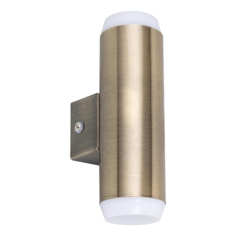 Rabalux - Вуличний світлодіодний настінний світильник 2xLED/4W/230V бронза IP44