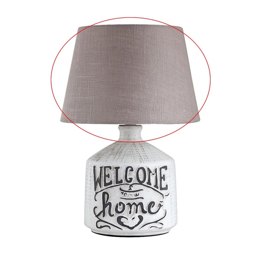 Rabalux - Запасний абажур для настільної лампи PETRA E14 коричневий/білий