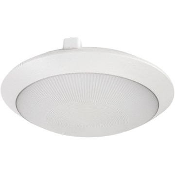 Rabalux - Зовнішній стельовий світильник з датчиком руху 1xE27/9W/230V IP65 діам. 30 см білий