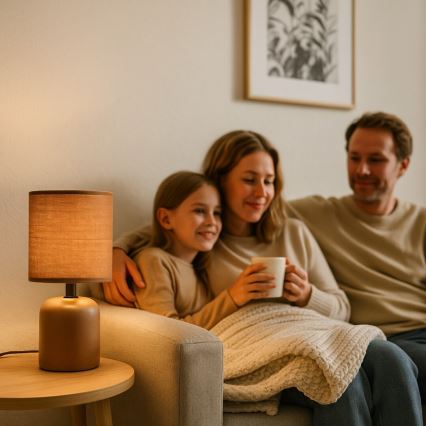 Rabalux - Коричнева настільна лампа 1xE14/40W/230V