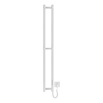Радиатор для ванной комнаты HF SLIM 80W/230V 117x14 см белый угловой