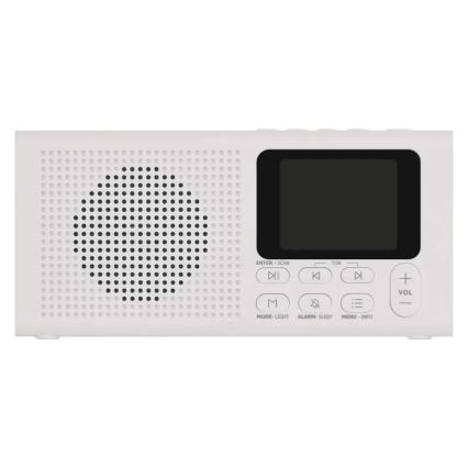 Радио DAB DAB+ FM 3W/5V/4xAA белый