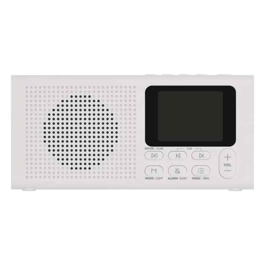 Радио DAB DAB+ FM 3W/5V/4xAA белый