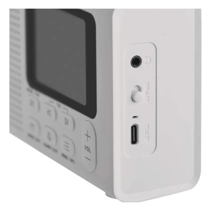 Радио DAB DAB+ FM 3W/5V/4xAA белый