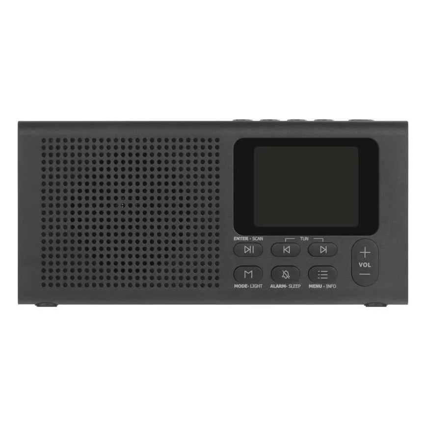 Радио DAB DAB+ FM 3W/5V/4xAA черный