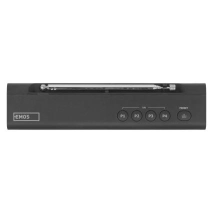 Радио DAB DAB+ FM 3W/5V/4xAA черный