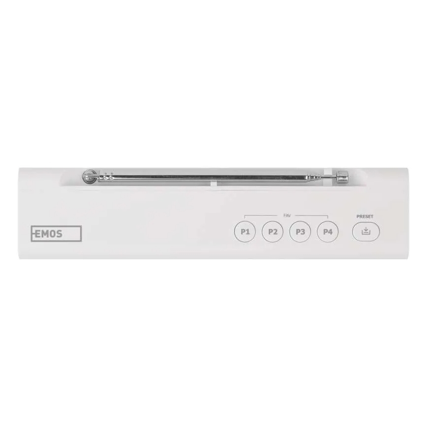 Радіоприймач DAB DAB+ FM 3W/5V/4xAA білий