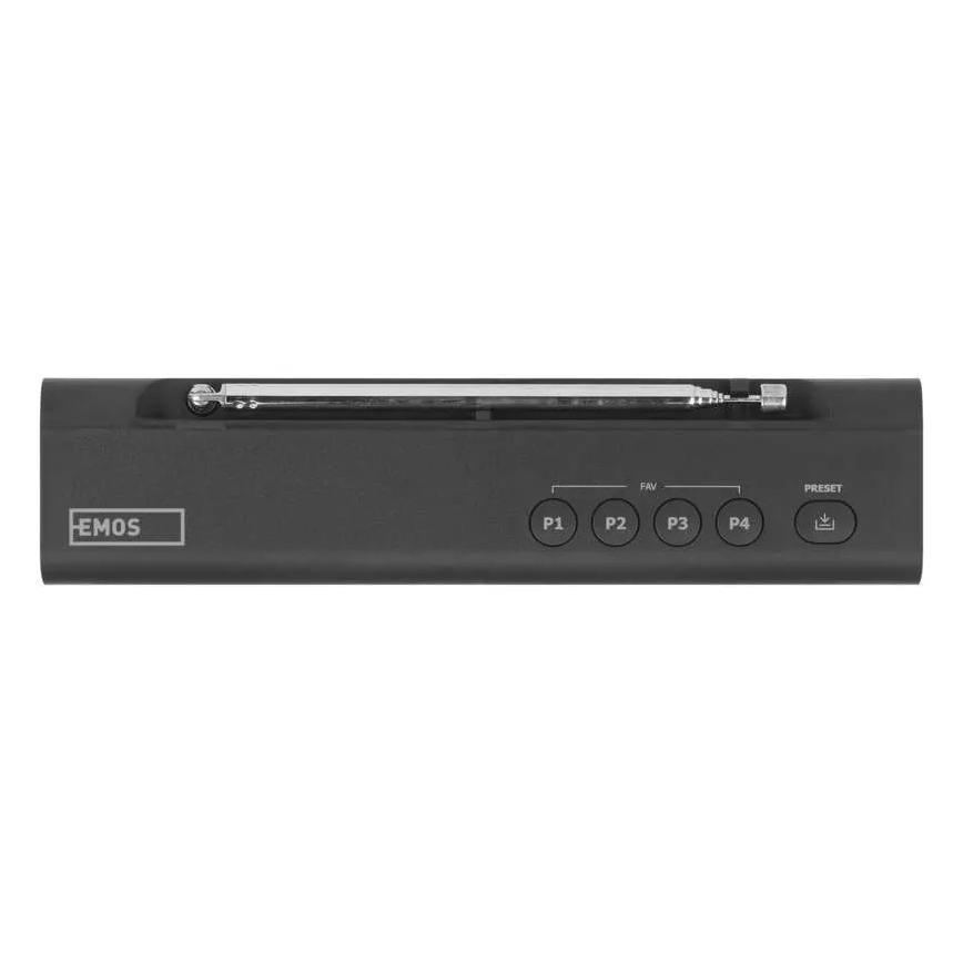 Радіоприймач DAB DAB+ FM 3W/5V/4xAA чорний