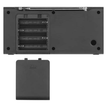 Радіоприймач DAB DAB+ FM 3W/5V/4xAA чорний