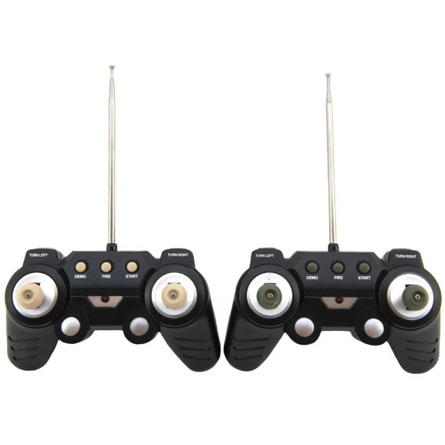 Радіокеровані автомобілі й танки — живлення 2×AA, камуфляж