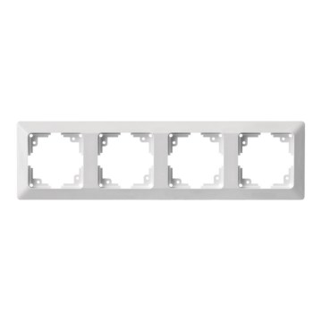 Рамка для вимикачів 4P білий