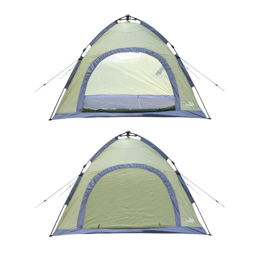 Раскладная палатка на 3-4 человека PU 3000 мм зеленый