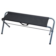 Раскладная скамейка для кемпинга черный/серый