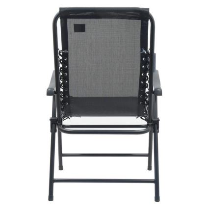 Раскладной садовый стул черный