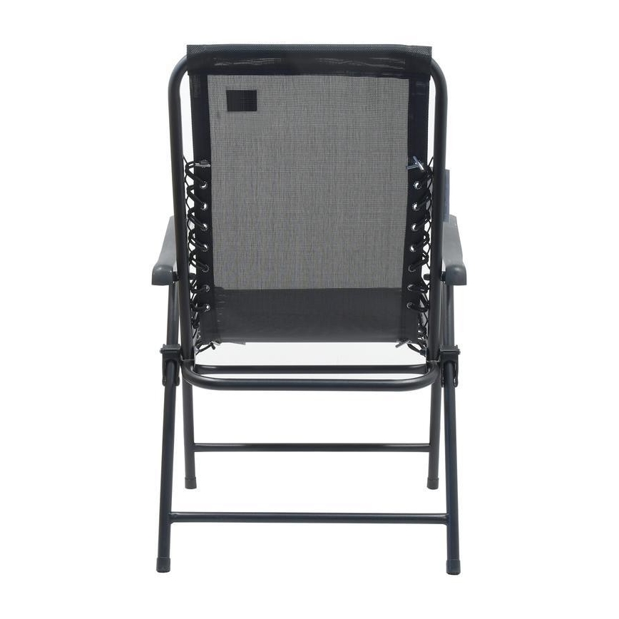 Раскладной садовый стул черный