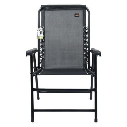 Раскладной садовый стул черный
